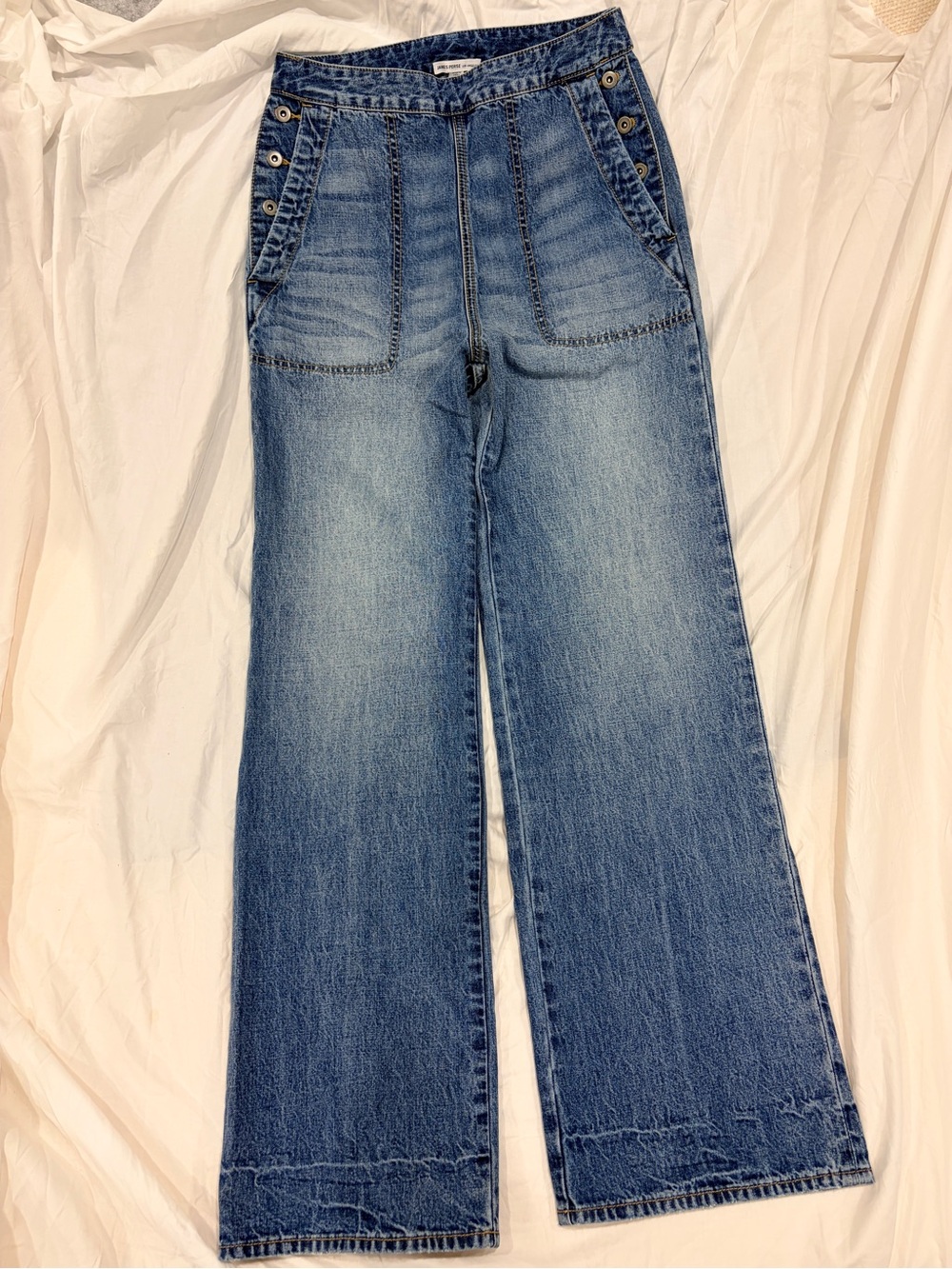 James Perse 26 woman’s High-Rise Wide Leg Jeans Premium Denim